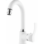 Gms Akdeniz Beyaz Krom Kuğu Lavabo Musluk Bataryası Akd401-K