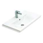 Rollin-Zirve 65 Cm + Lavabo Banyo Dolabı Takım (Beyaz) - Görsel 3